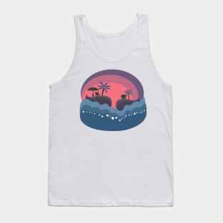 Sunset on the beach Tank Top